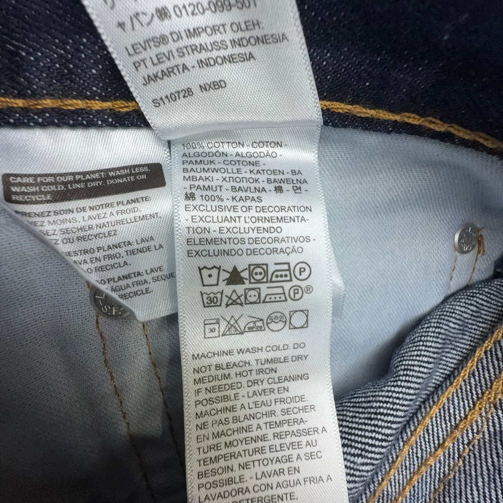 Levis 517 Bootcut Jeans Mens 40x30 Dark Wash Indigo Blue Denim NWT - Picture 5 of 10